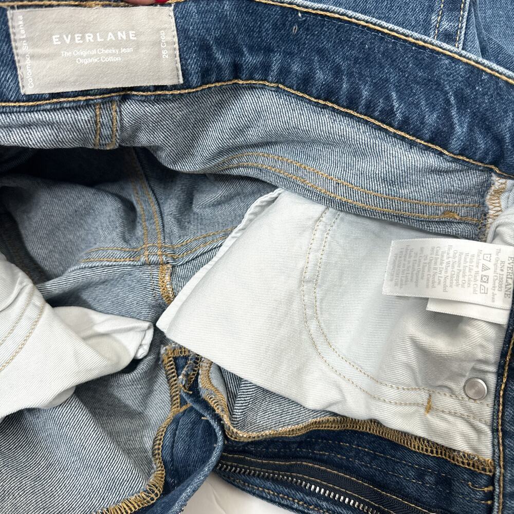 Everlane The Original Cheeky Jean Blue Cropped High Rise 26 - Picture 5 of 12